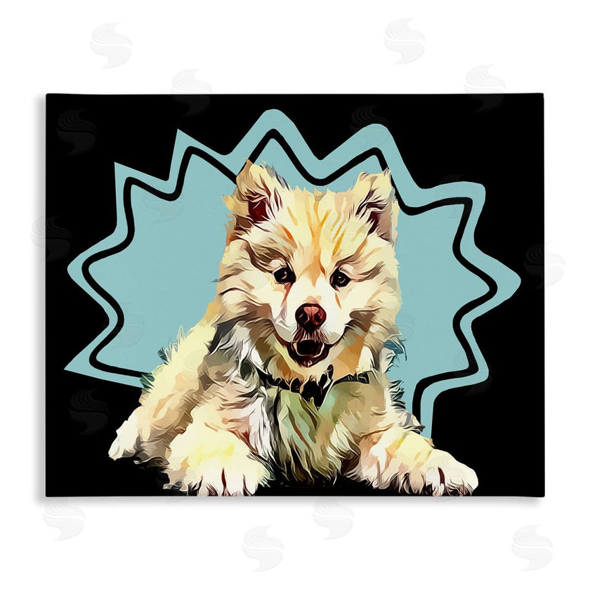 Kim Curinga | Spitz Fluffy Blue Pop Art