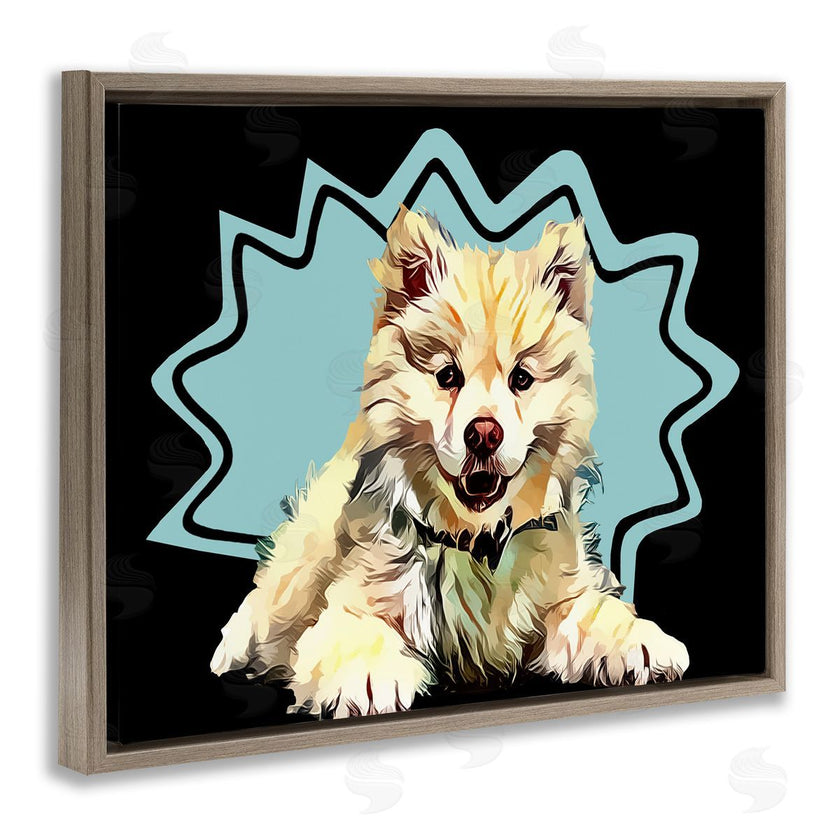 Kim Curinga | Spitz Fluffy Blue Pop Art