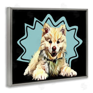 Kim Curinga | Spitz Fluffy Blue Pop Art