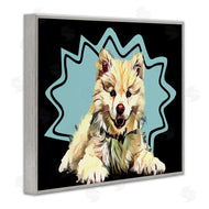 Kim Curinga | Spitz Fluffy Blue Pop Art
