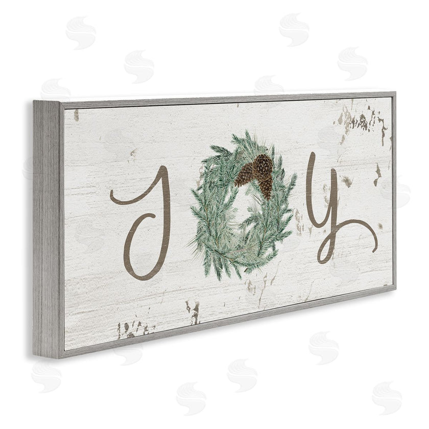 Grace Popp | Joy Text Wreath Accent