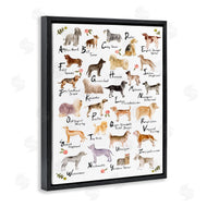 Melissa Wang | Dog Alphabet with Floral Accents