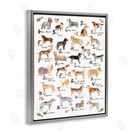 Melissa Wang | Dog Alphabet with Floral Accents