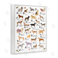 Melissa Wang | Dog Alphabet with Floral Accents