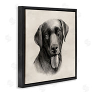 Grace Popp | Sepia Labrador Dog Portrait