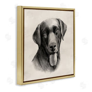 Grace Popp | Sepia Labrador Dog Portrait