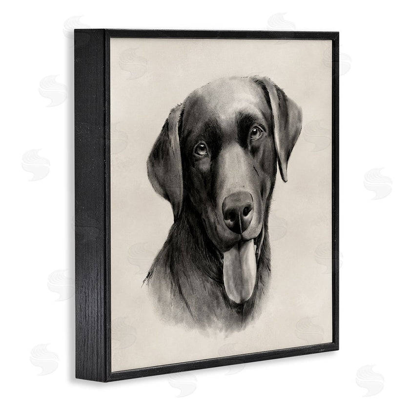 Grace Popp | Sepia Labrador Dog Portrait