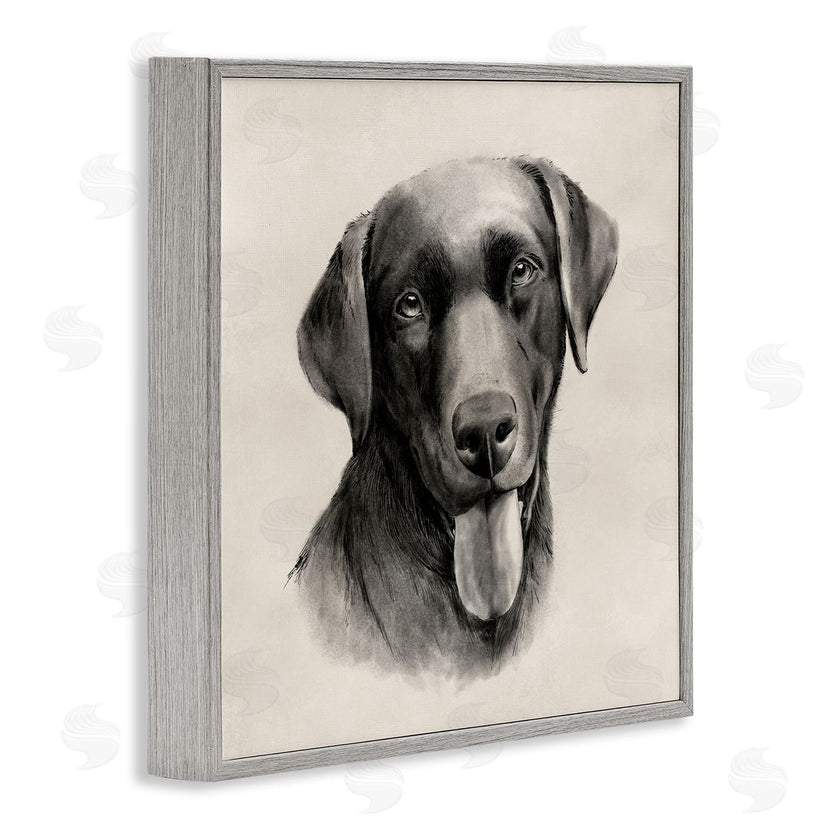 Grace Popp | Sepia Labrador Dog Portrait