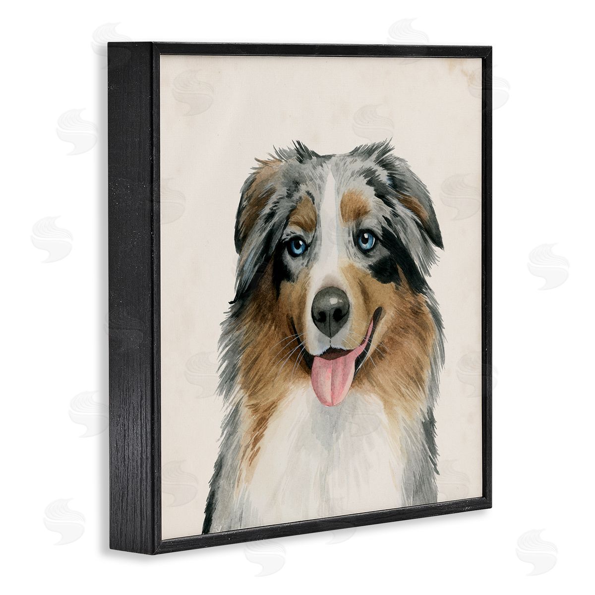 Best Bud Shepard Dog Black Frame Print Wall Art, Home Decor by Grace Popp