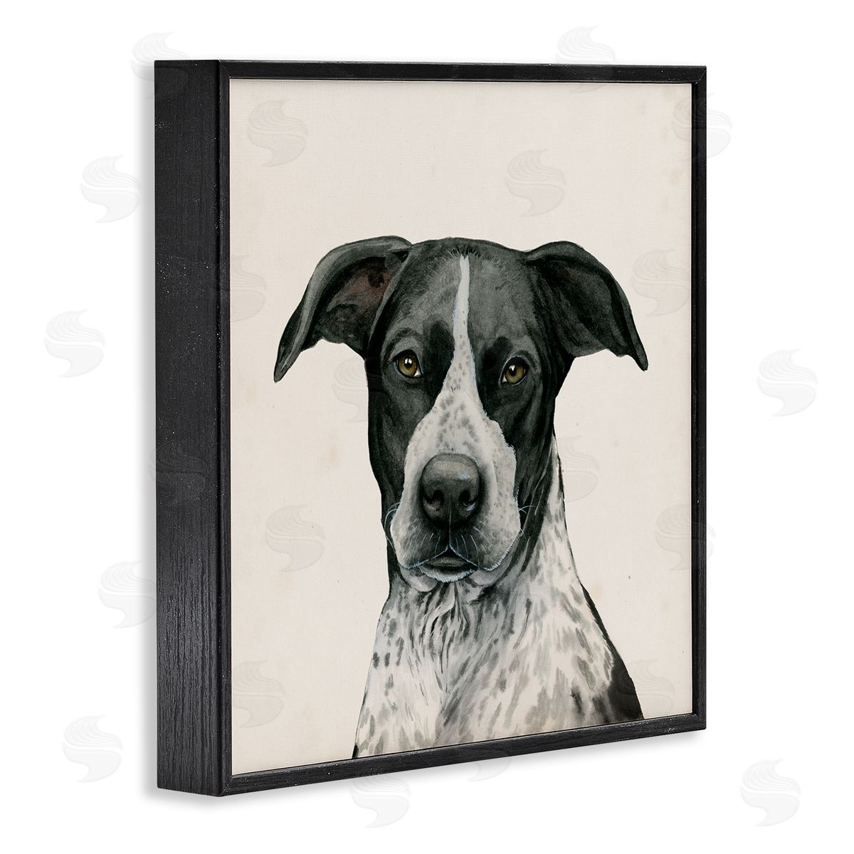 Best Bud Hound Dog Black Frame Print Wall Art, Home Decor by Grace Popp
