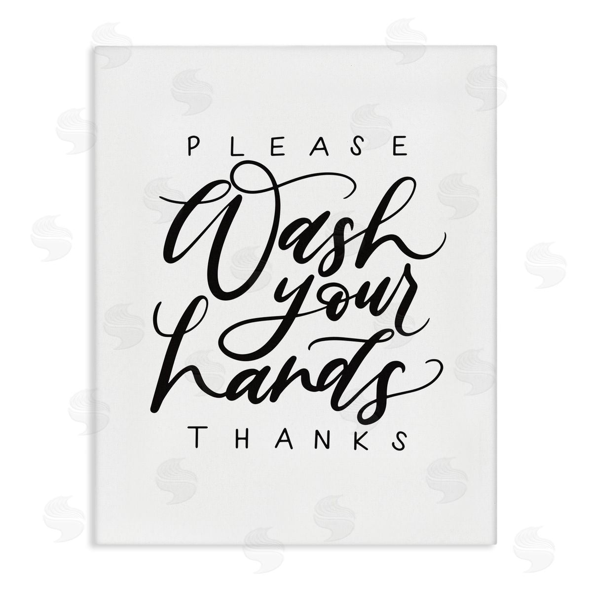 Please Wash Your Hands Canvas Wall Art, Home Decor by Amanda Houston