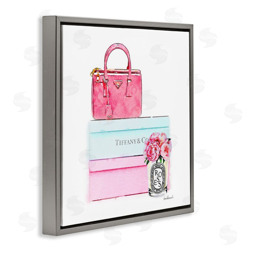 Amanda Greenwood | Pink Purse on Stacked Boxes