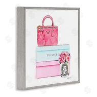 Amanda Greenwood | Pink Purse on Stacked Boxes