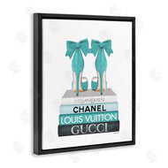 Amanda Greenwood | Turquoise Bow Heels on Books