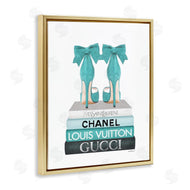 Amanda Greenwood | Turquoise Bow Heels on Books