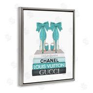 Amanda Greenwood | Turquoise Bow Heels on Books