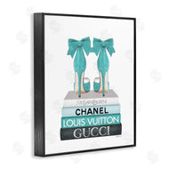 Amanda Greenwood | Turquoise Bow Heels on Books