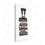 Amanda Greenwood | Black Heels on Tall Bookstack