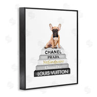 Amanda Greenwood | French Bulldog on Grey Bookstack