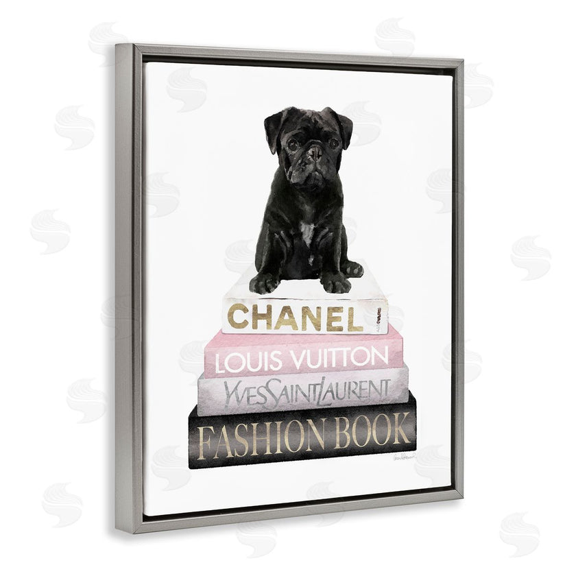 Amanda Greenwood | French Bulldog Pink Bookstack