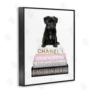 Amanda Greenwood | French Bulldog Pink Bookstack