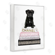 Amanda Greenwood | French Bulldog Pink Bookstack