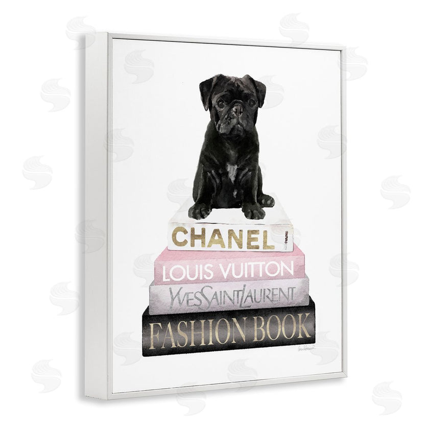 Amanda Greenwood | French Bulldog Pink Bookstack
