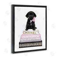 Amanda Greenwood | Puppy with Bow Bookstack