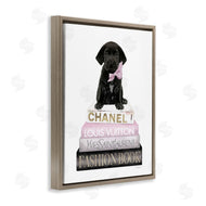 Amanda Greenwood | Puppy with Bow Bookstack