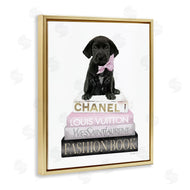 Amanda Greenwood | Puppy with Bow Bookstack