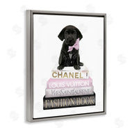 Amanda Greenwood | Puppy with Bow Bookstack
