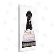 Amanda Greenwood | Puppy with Bow Bookstack