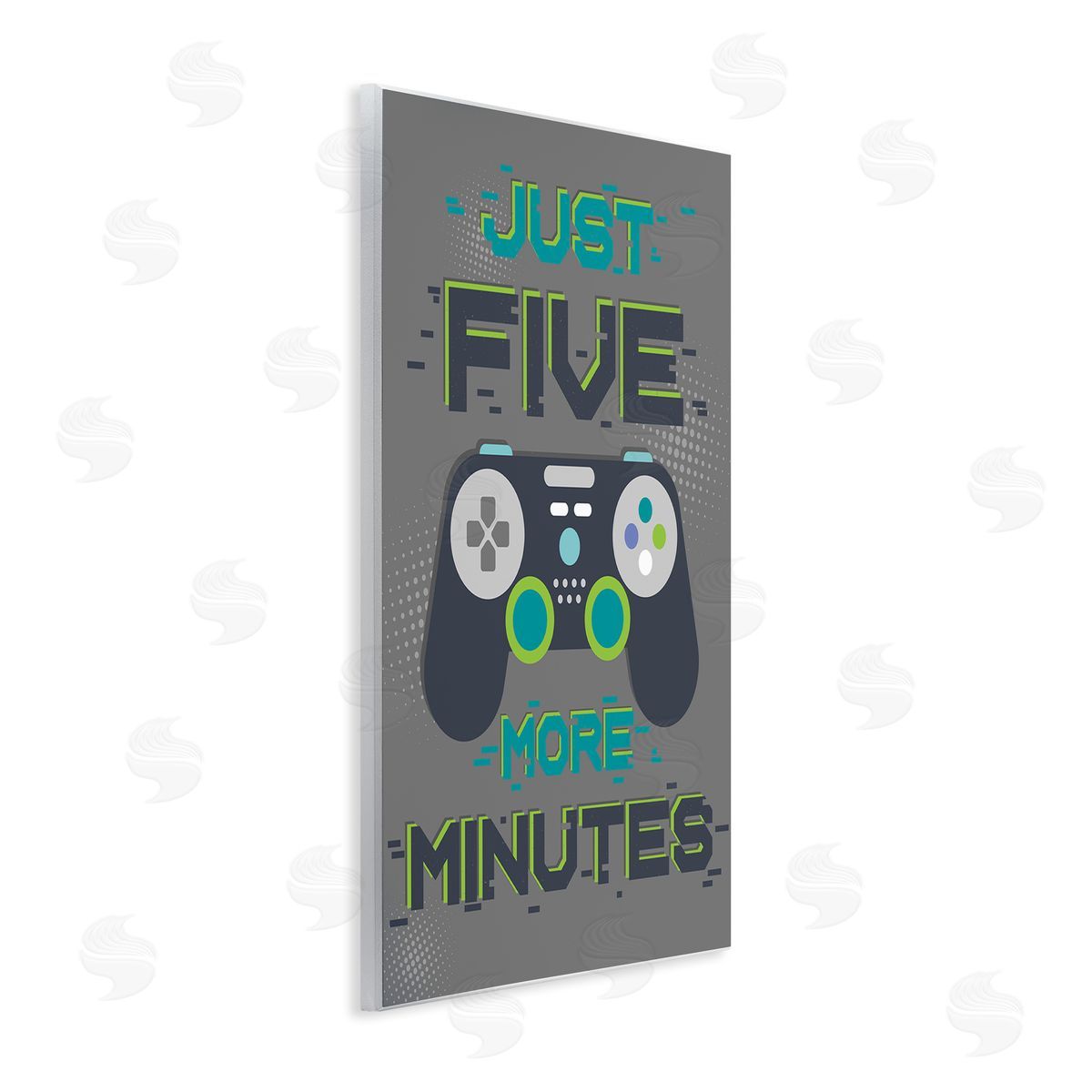 Five More Minutes Video Games Wood Plaque Wall Art, Home Decor by Angela Nickeas