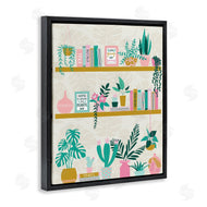 Angela Nickeas | Bookshelf with Chic Plants