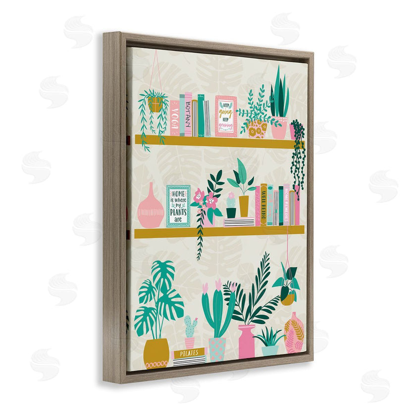 Angela Nickeas | Bookshelf with Chic Plants