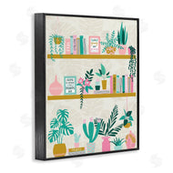Angela Nickeas | Bookshelf with Chic Plants