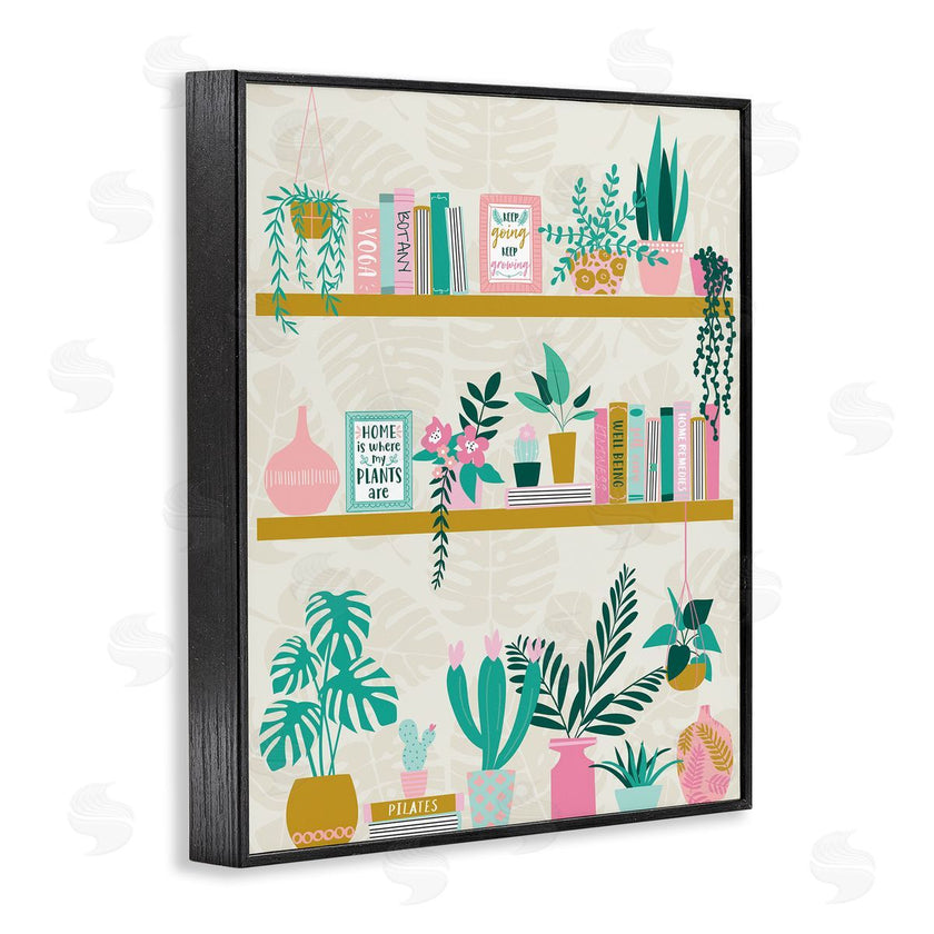 Angela Nickeas | Bookshelf with Chic Plants