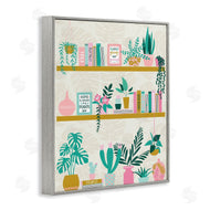 Angela Nickeas | Bookshelf with Chic Plants