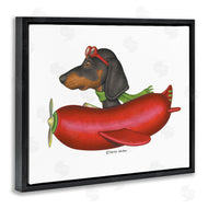 Danny Gordan | Dachshund Flying in Weenie Plane
