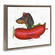 Danny Gordan | Dachshund Flying in Weenie Plane