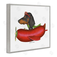 Danny Gordan | Dachshund Flying in Weenie Plane