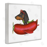 Danny Gordan | Dachshund Flying in Weenie Plane