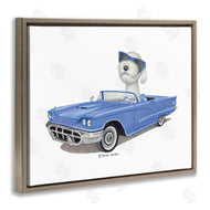 Danny Gordan | Dog in Classic Blue Car
