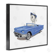 Danny Gordan | Dog in Classic Blue Car