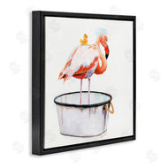 Jennifer Redstreake | Flamingo with Bubbles in Tub