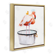 Jennifer Redstreake | Flamingo with Bubbles in Tub