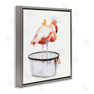 Jennifer Redstreake | Flamingo with Bubbles in Tub