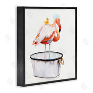 Jennifer Redstreake | Flamingo with Bubbles in Tub