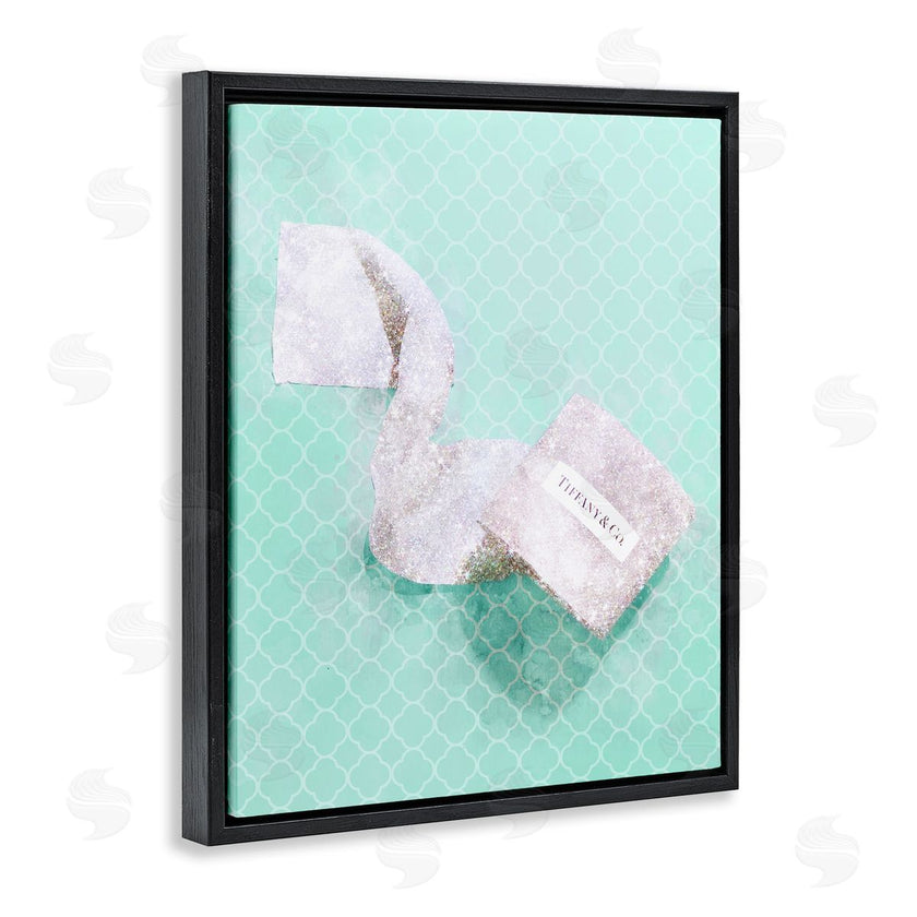 Ziwei Li | Fashion Toilet Paper over Turquoise