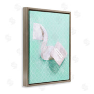 Ziwei Li | Fashion Toilet Paper over Turquoise